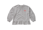 Girls Sweatshirt Ruffle Grey Melee