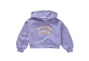 Boxy Hooded Sweatshirt Crayon Cloud