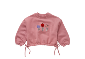 Boxy Sweatshirt Girls Bows Painters Blush