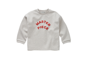 Sweatshirt Boxy ls Master Piece Light Grey Melee