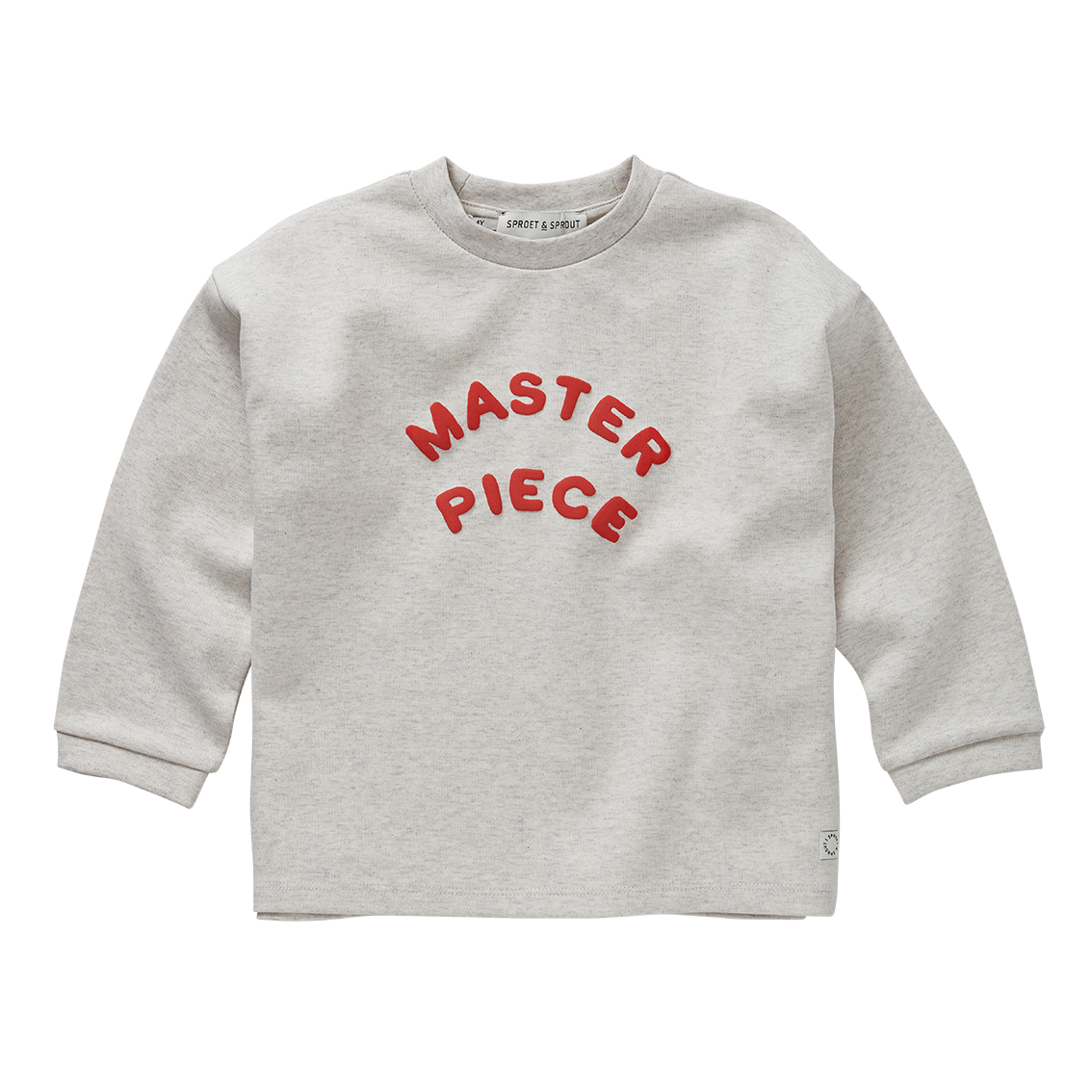 Sweatshirt Boxy ls Master Piece Light Grey Melee