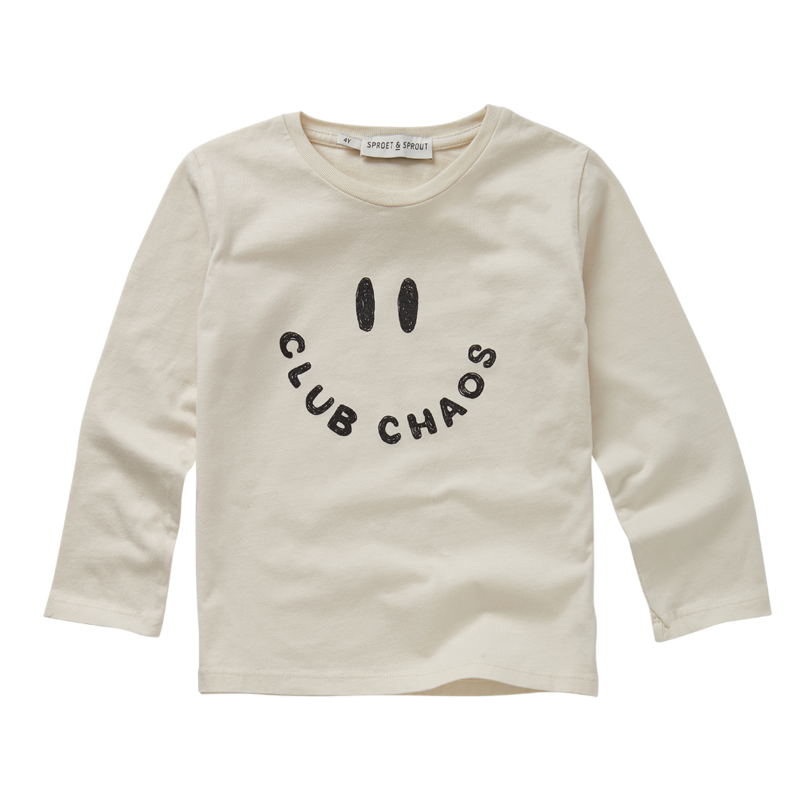 T-shirt ls Club Chaos Ivory