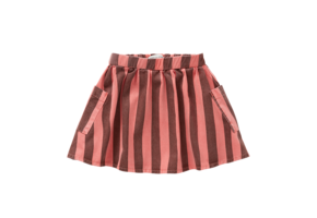 Striped Denim Skirt  Blue denim