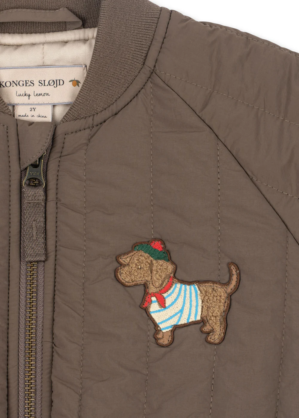 Juno Terry Bomber Jacket Walnut