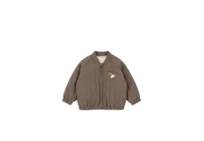 Juno Terry Bomber Jacket Walnut