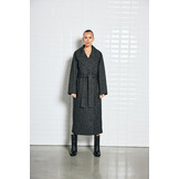 Wb Brooklyn Coat  Herringbone Black