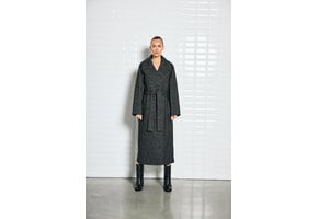 Wb Brooklyn Coat  Herringbone Black