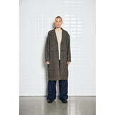 Wb Lvista Checked Coat Brown Prince Of Wales