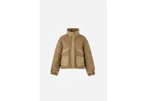 Veda Quilted Jacket Dark Camel