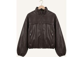 Aisha Vegan Jacket Dark Brown