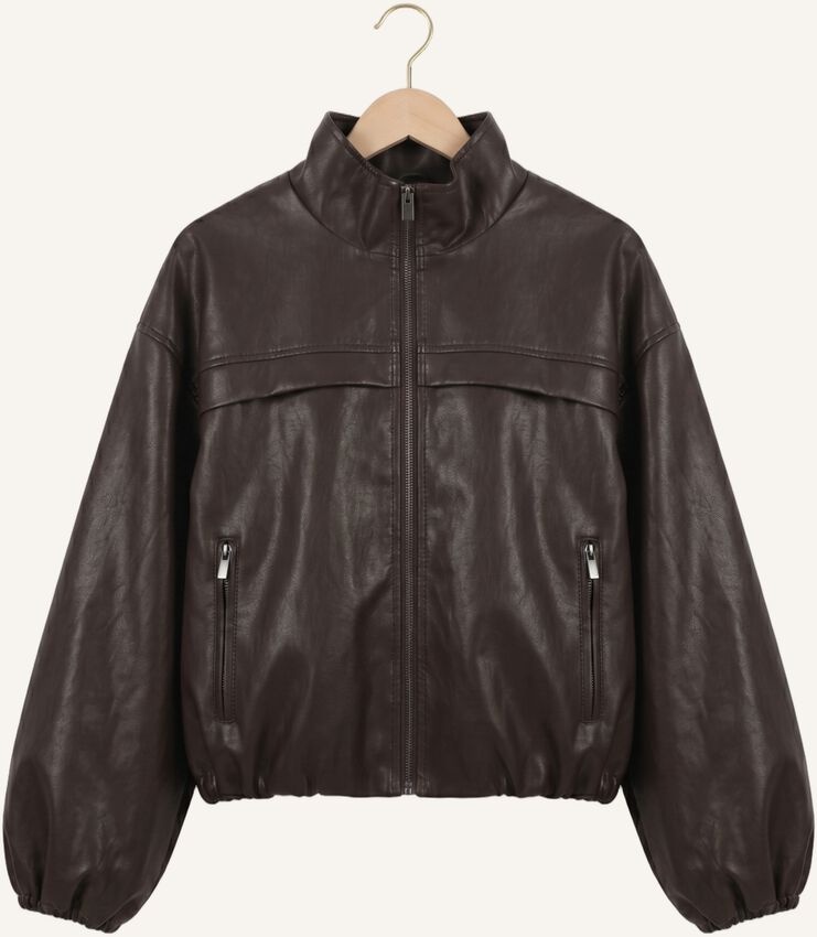 Aisha Vegan Jacket Dark Brown