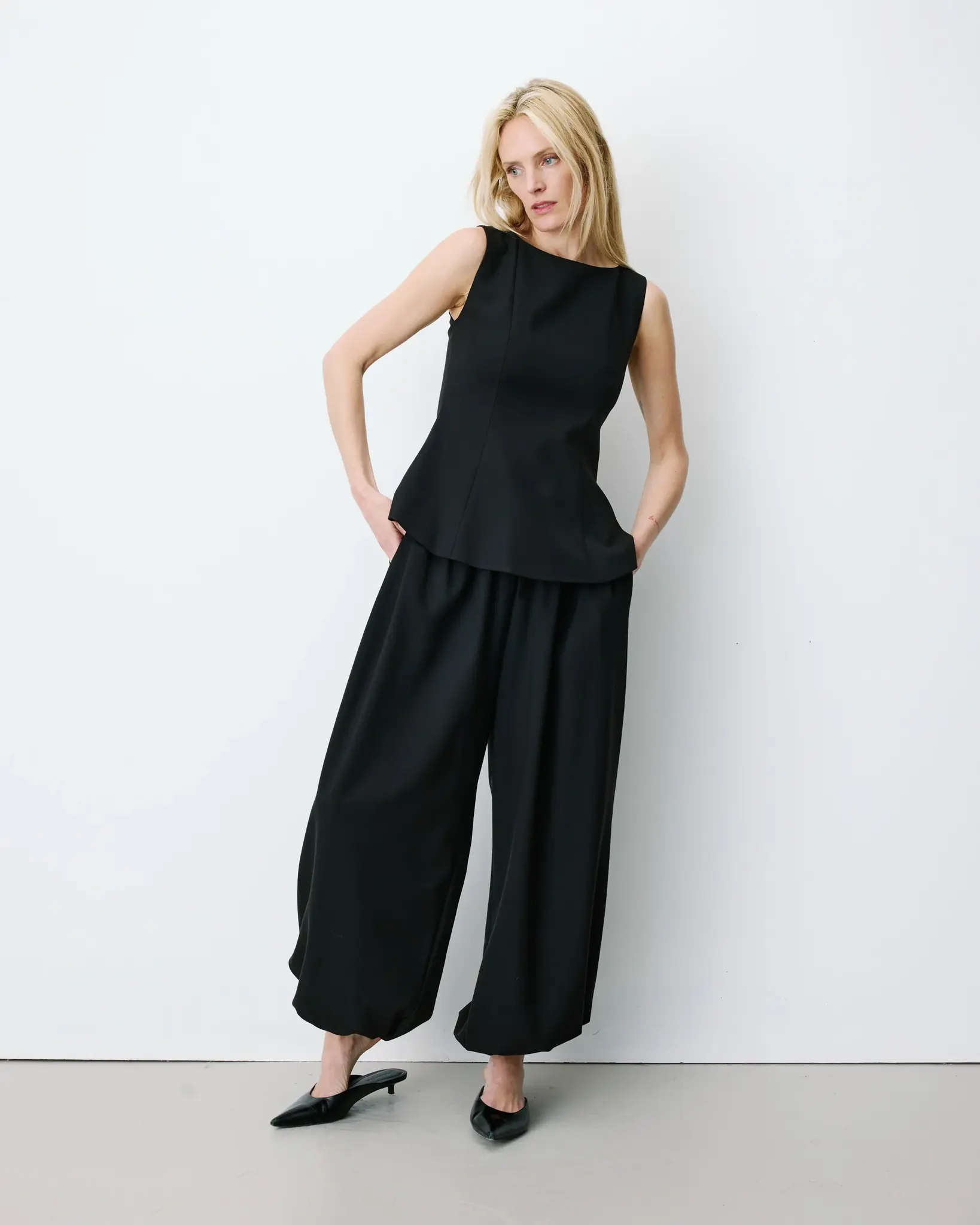 Argent top Noir Black