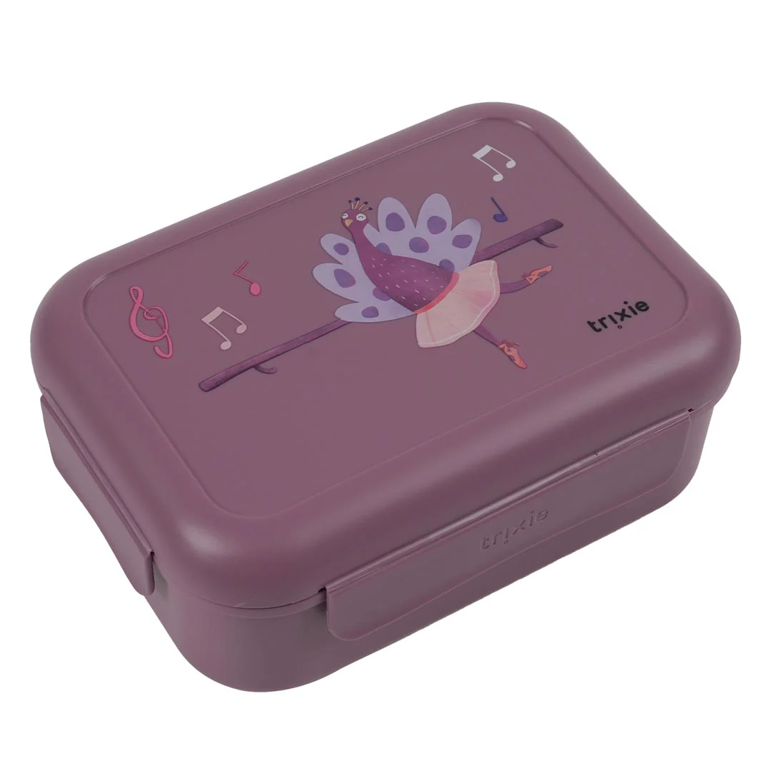 Lunchbox met clips | Ballerina Mrs. Peacock