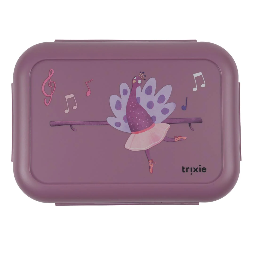 Lunchbox met clips | Ballerina Mrs. Peacock