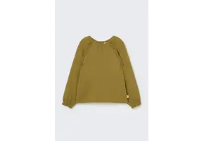 Blouse Anisa  Textured Soft Cotton Blouse Green