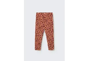 Legging Brushed Animal Print Fleece Leggings Pink Siena
