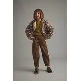 Pants Atenas Washed Color Denim Paperbag Pants Brown