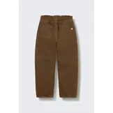 Pants Atenas Washed Color Denim Paperbag Pants Brown