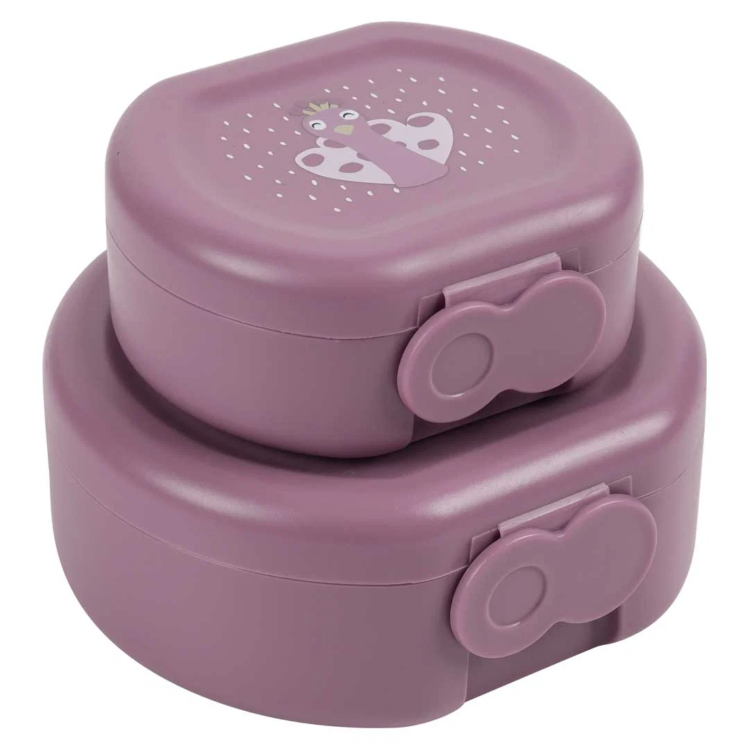 Snack Box with clip (2pcs) | Mrs. Peacock