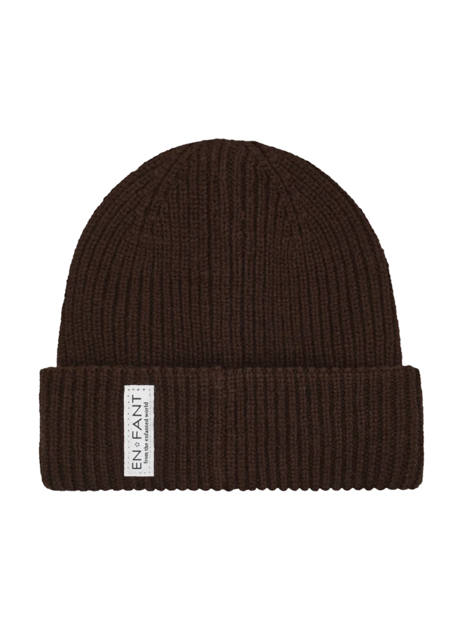 Beanie w. Lining Coffee Bean