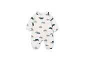 Printed Jersey Jumpsuit Clouds Detail Mini