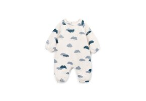 Printed Jersey Jumpsuit Clouds Detail Mini