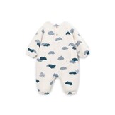 Printed Jersey Jumpsuit Clouds Detail Mini