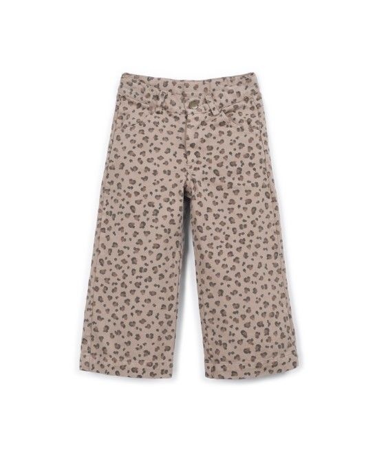 Printed Twill Trousers Drawing