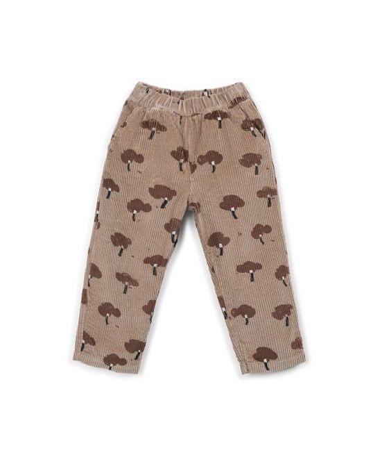 Printed Corduroy Trousers Drawing