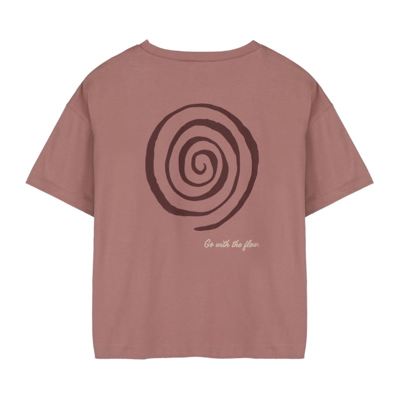 Swirl Tee Clay Pink