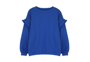 Lois Ruffle Sweater  Cobalt Blue