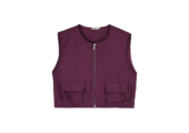Belle Vest Deep Burgundy