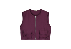 Belle Vest Deep Burgundy