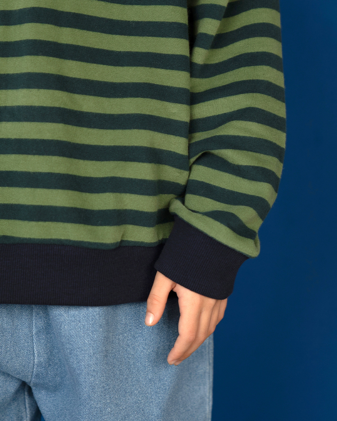 Rel sweater Moss Stripe