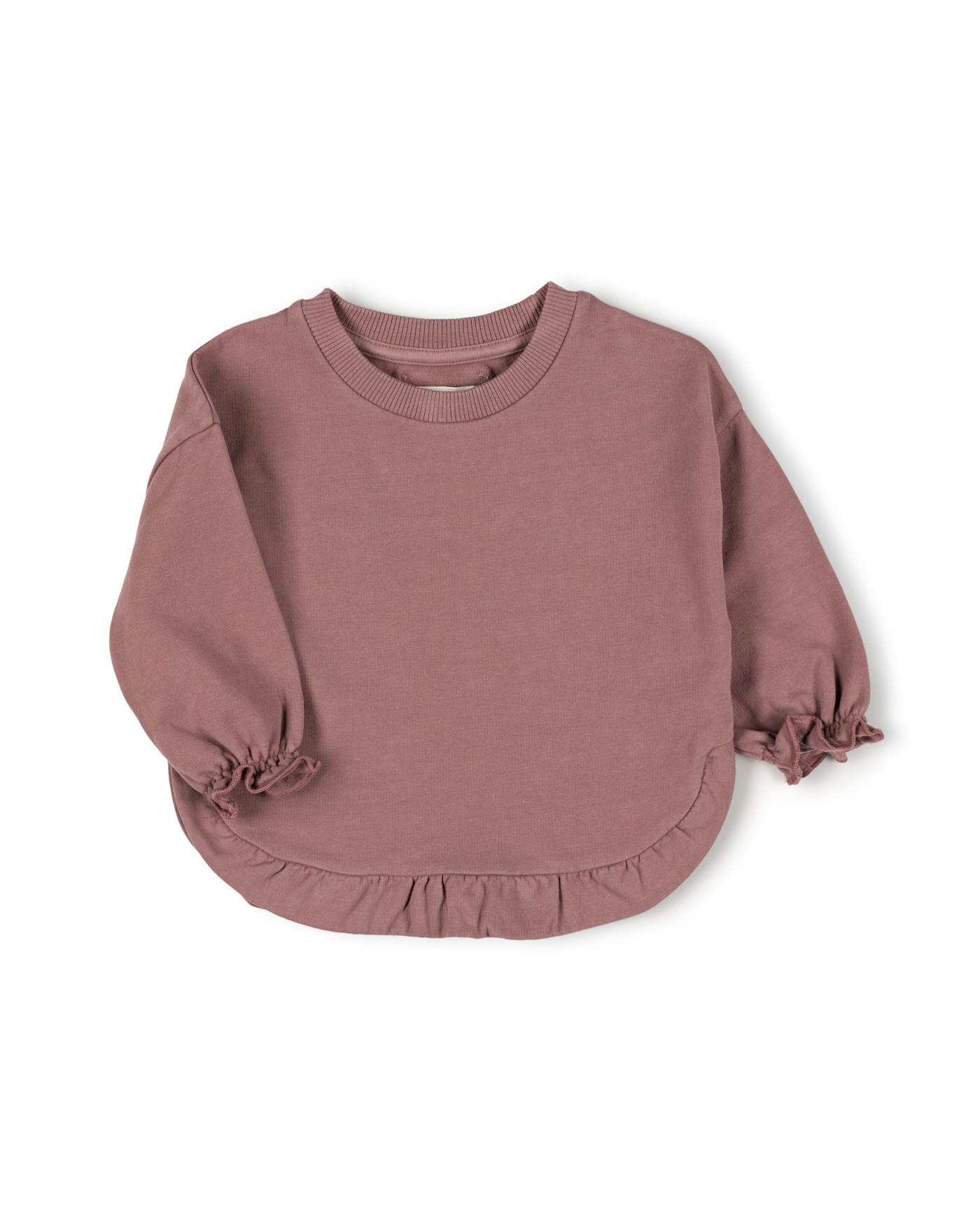 Ruffled sweater Mauve