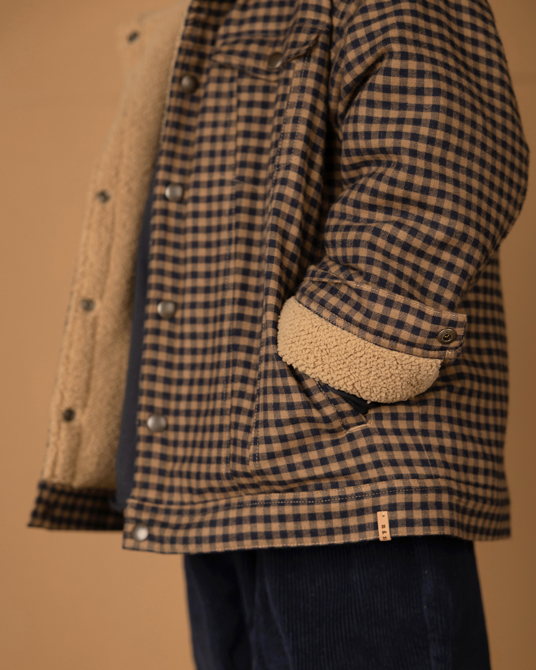 Lam jacket Navy Checkered