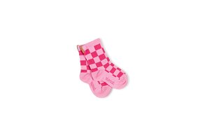 Checkered socks Cherry