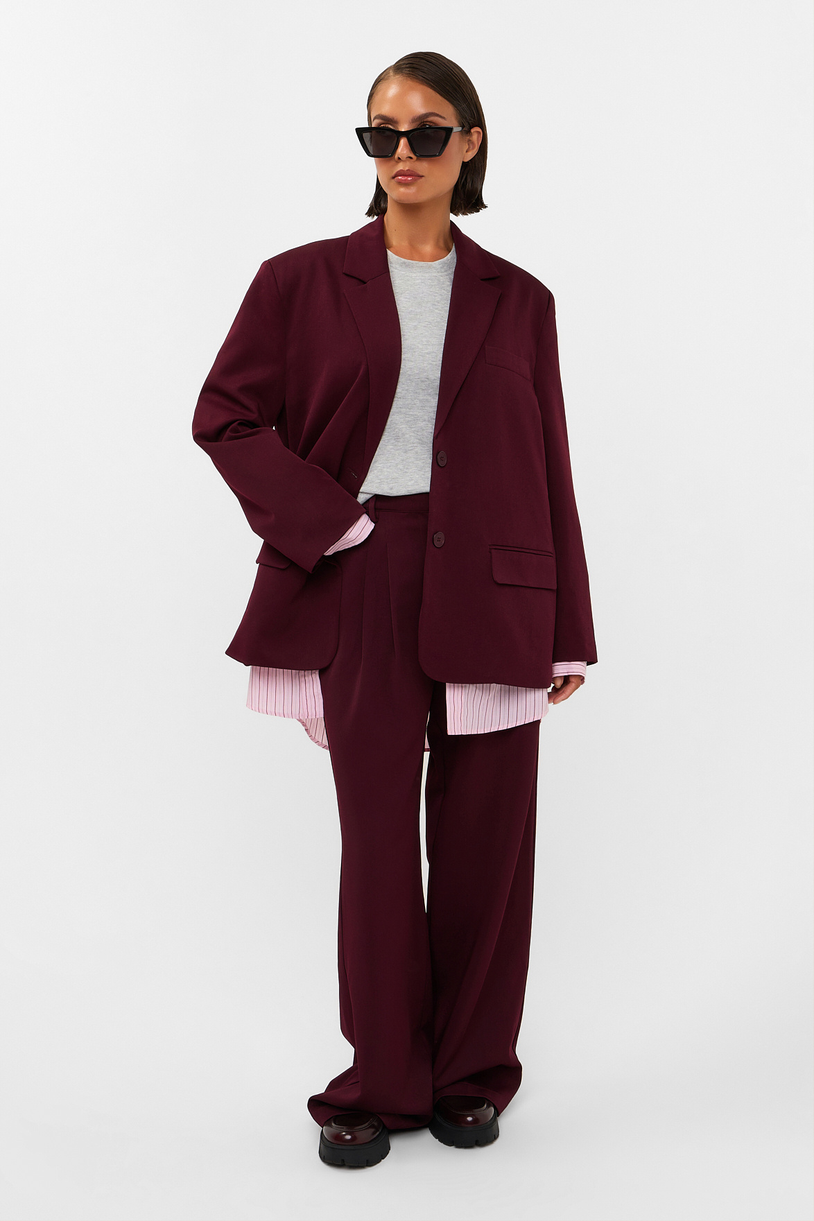 Haven Blazer Bordeaux