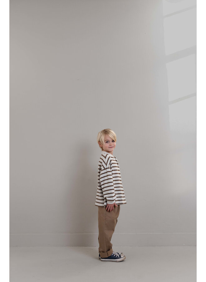 James Ls T-Shirt Brown Grey Melange