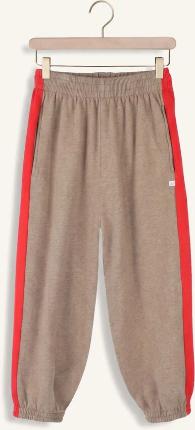 Sammy Jogger Beige Melange Red