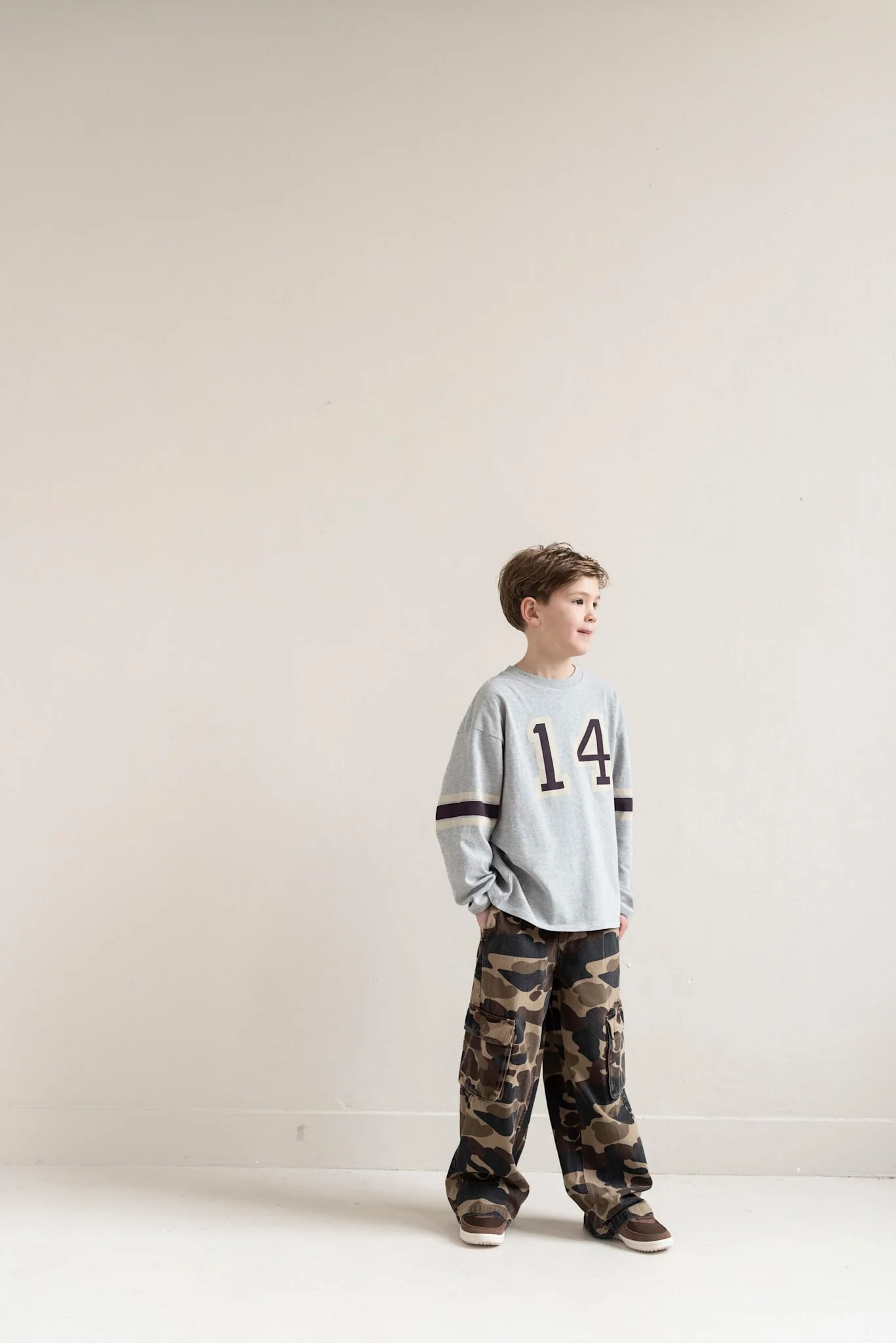 John Ls T-Shirt Melange Grey