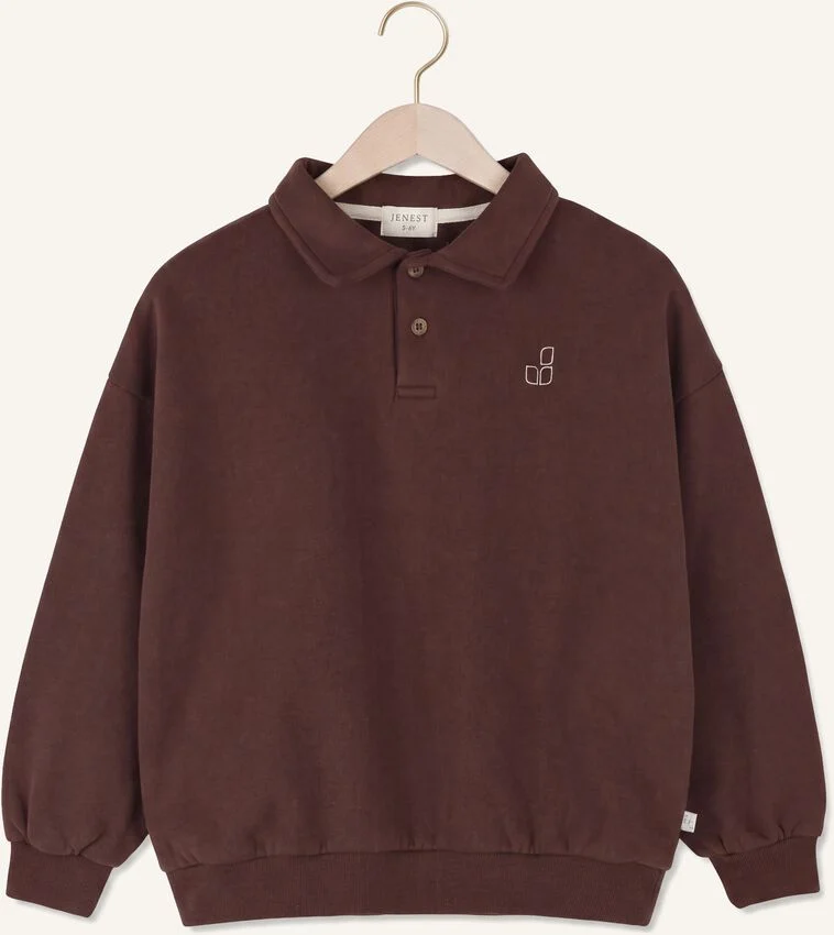Cameron Polo Sweater Fondant Brown