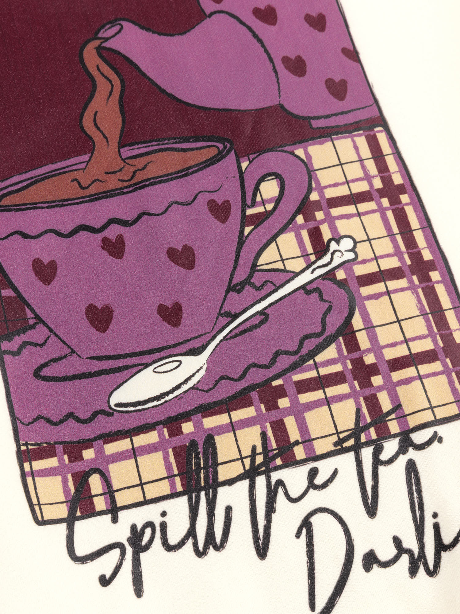 Sweater Spill the tea Ecru