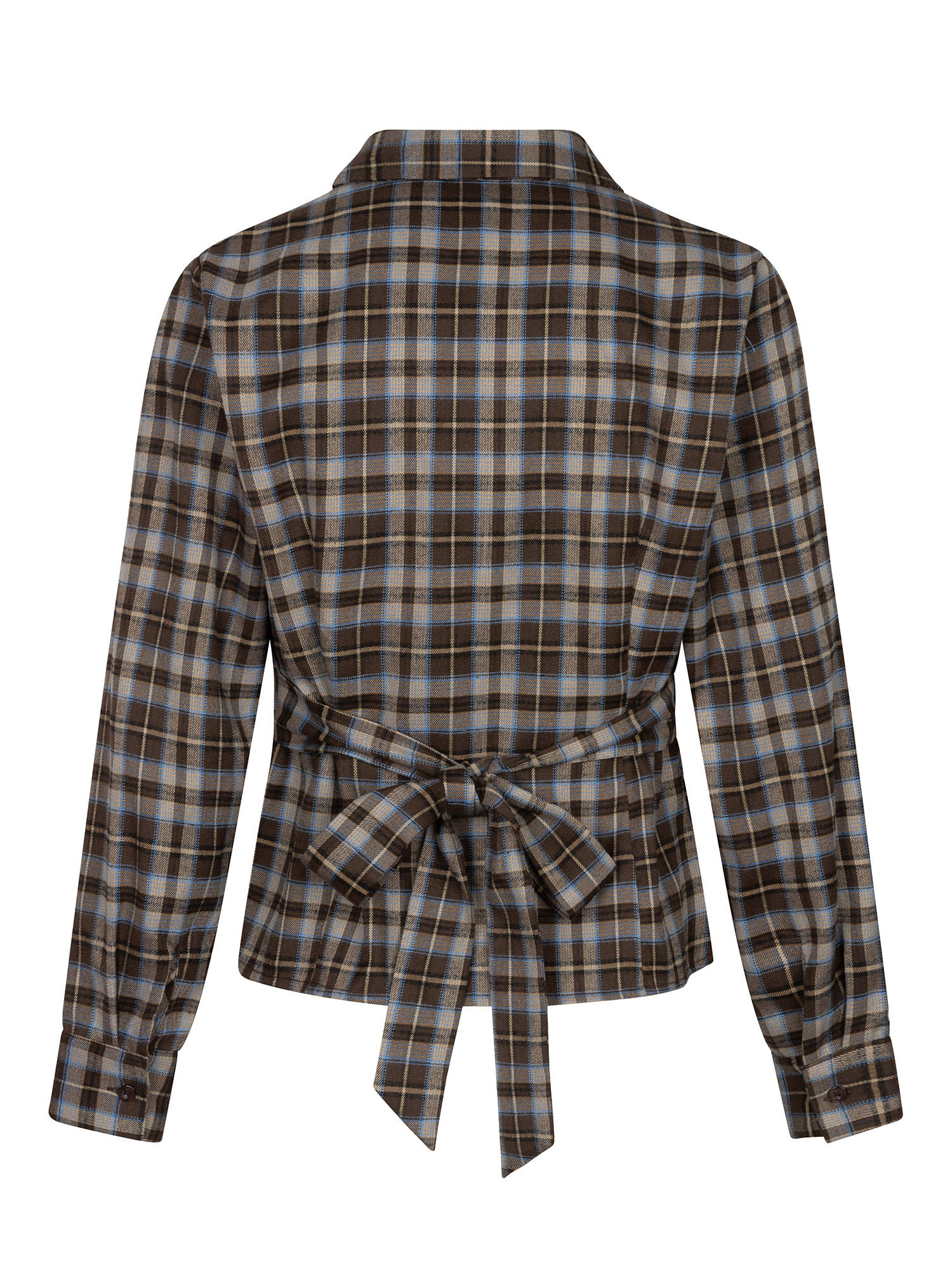 Blouse Tamila Brown/blue check