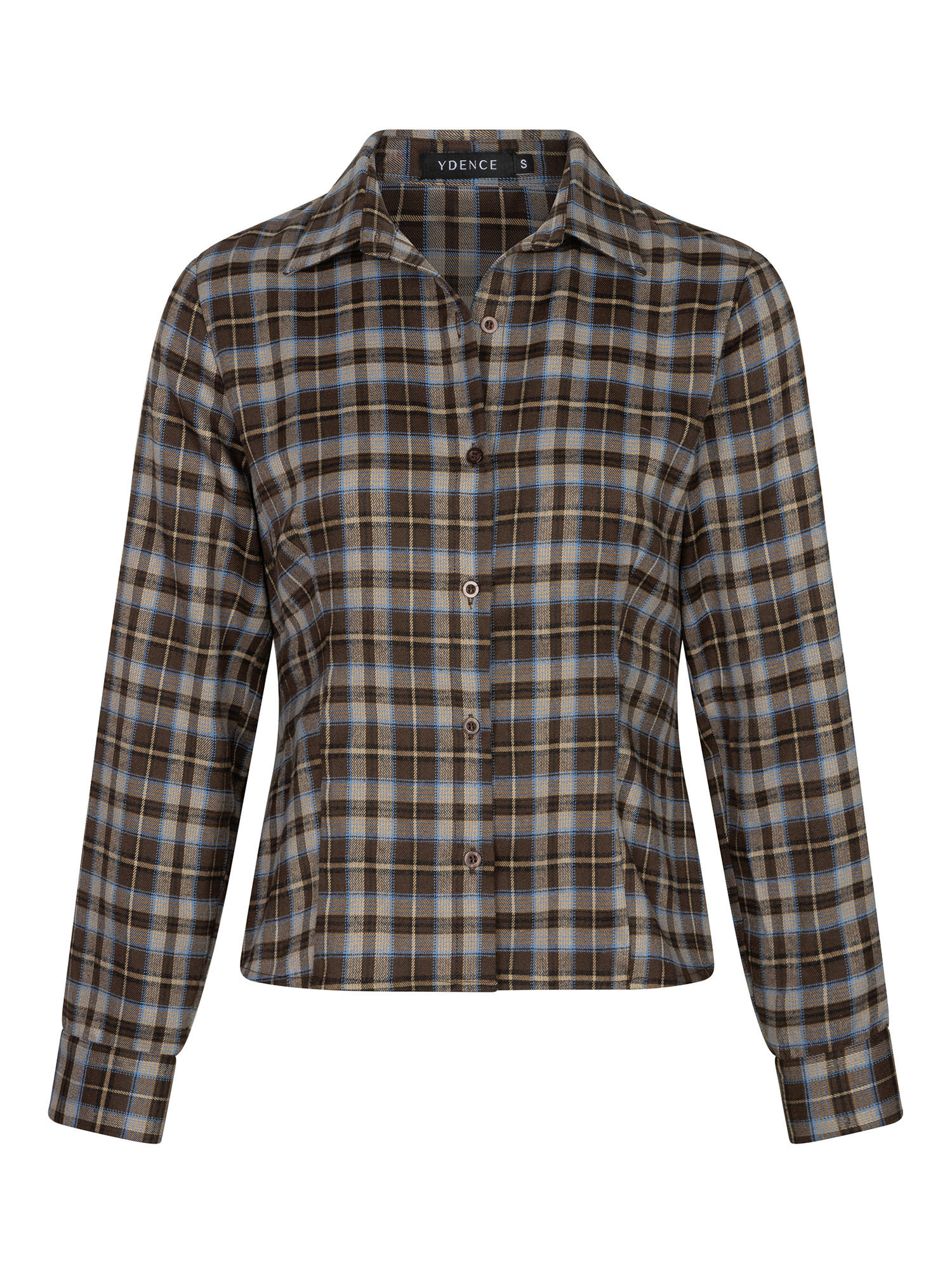 Blouse Tamila Brown/blue check