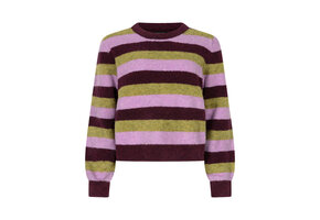 Knitted sweater Aurora Aubergine
