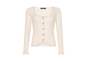 Knitted top Charlotte Ecru