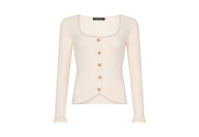 Knitted top Charlotte Ecru