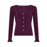 Knitted top Charlotte Plum