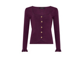 Knitted top Charlotte Plum